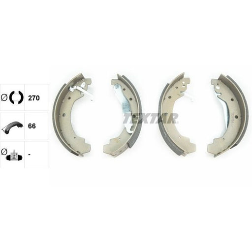 Textar Brake Shoe Set Axle Kit 91028900