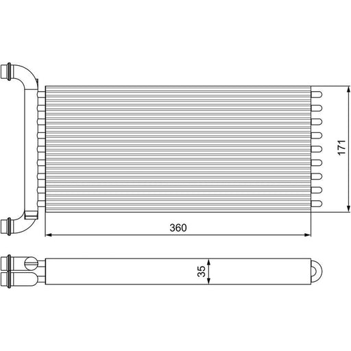 Valeo Heater Matrix Core Heat Exchanger 811521