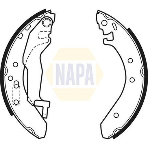 NAPA Brake Shoe Set Axle Kit fits Honda Civic 1991-1995 1.5