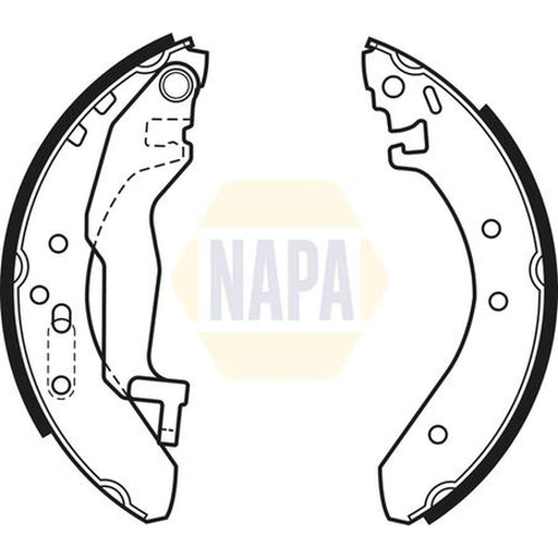 NAPA Brake Shoe Set Axle Kit NBS1012