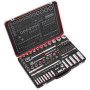 Sealey Premier Platinum Premier Platinum Socket Set 1/4" & 1/2"Sq Drive 108pc Sealey Premier Platinum - Dynamic Drive
