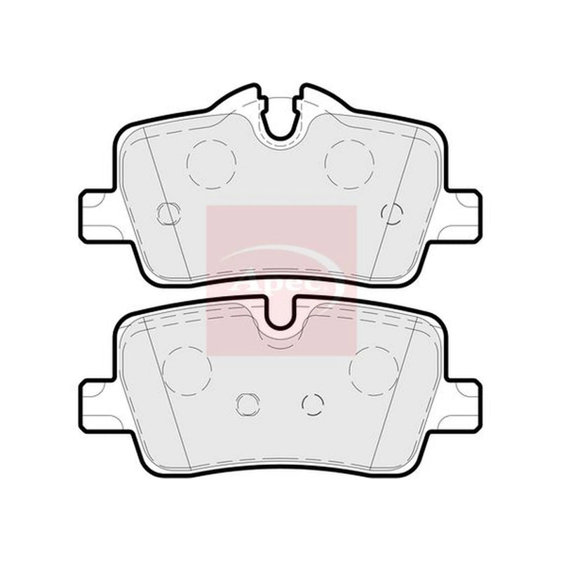 Apec Rear Brake Pad Set PAD2298