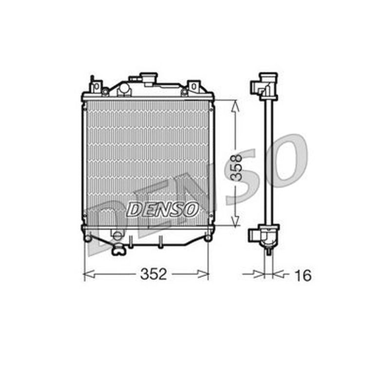 Denso Engine Radiator fits Geo Metro 1988-1998 1.0