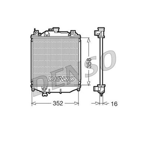Denso Engine Radiator fits Geo Metro 1988-1998 1.0