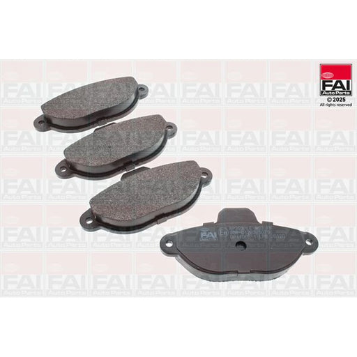 FAI Front Brake Pad Set fits Fiat 500 2007 on 1.2