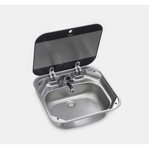 Dometic Square Stainless Steel Sink with Glass Lid Dometic - Dynamic Drive