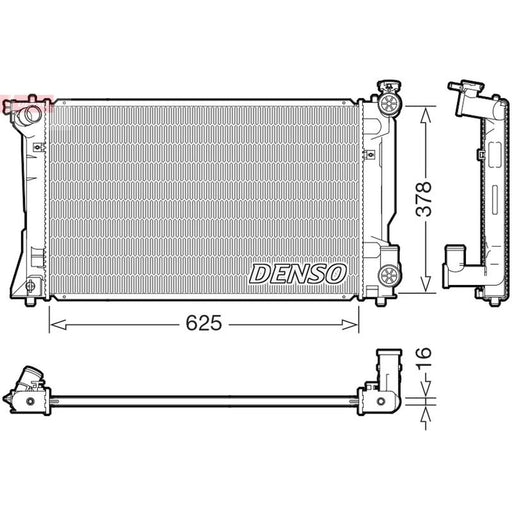 Denso Engine Radiator fits Toyota Avensis 2003-2008 2.0