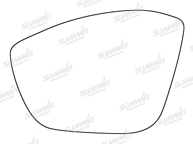 Summit Heated Base Plate With Standard Mirror Glass fits Peugeot 208 13 on RHS Summit - Bars 4 Cars