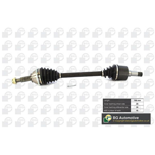 BGA CV Drive Shaft Driveshaft Front Left fits Ford Transit 2000-2006 2.0