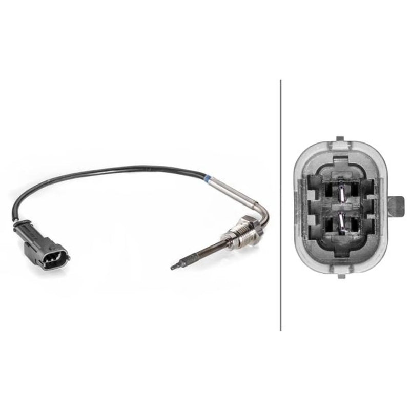 Hella Exhaust Gas Temperature Sensor before soot particulate f fits Opel Astra J