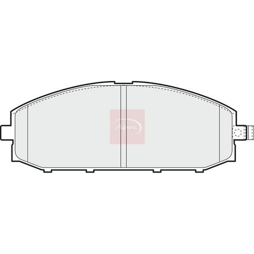 Apec Front Brake Pad Set fits Nissan Patrol Gr 1988-2000 2.8 3.0 4.2