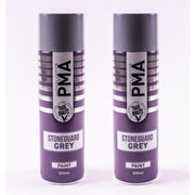 2 x PMA Professional Stone Guard Grey 500ml Spray Paint High Coverage PMA - Dynamic Drive