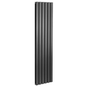 Baridi Vertical Radiator 420 x 1800mm Double Panel Black