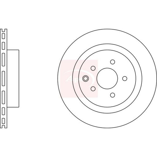 Apec 2 x Vented Brake Discs fits Audi A8 D3 2003-2010 6.0