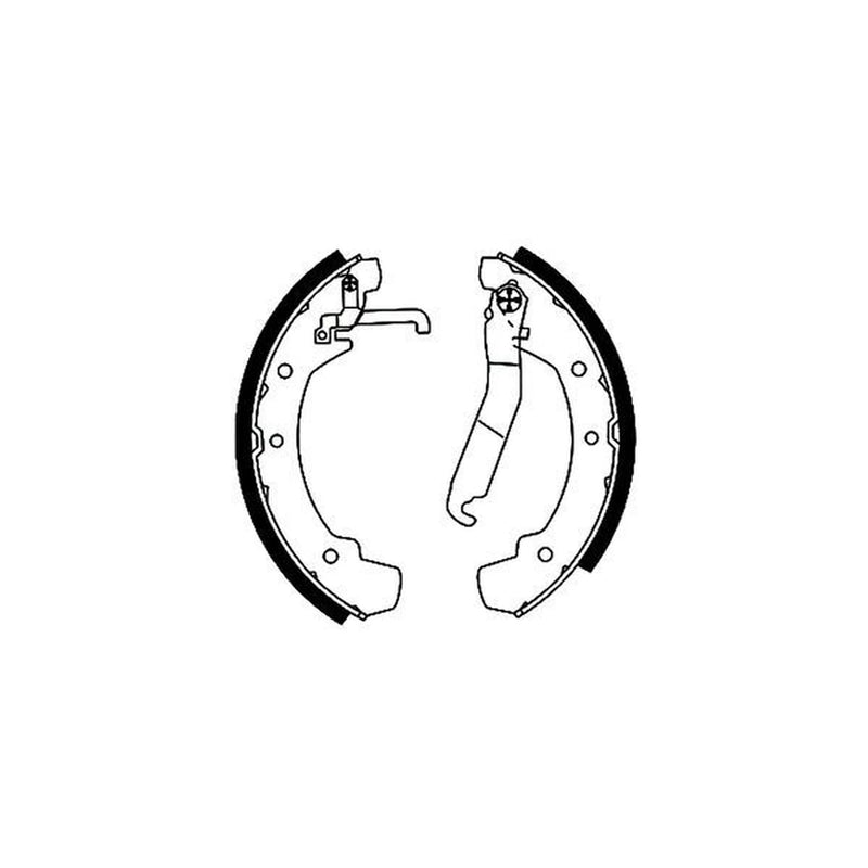 Mintex Brake Shoe Set Axle Kit fits VW Lt28-50 1975-1996 2.0 2.4 2.7