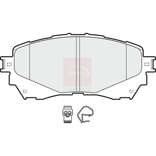 Apec Front Brake Vented Discs & Pads fits Mazda 6 2012-2020 2.0 2.2 2.5