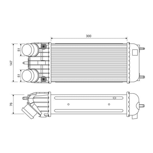 Valeo Intercooler (Charge Air Cooler) 818385
