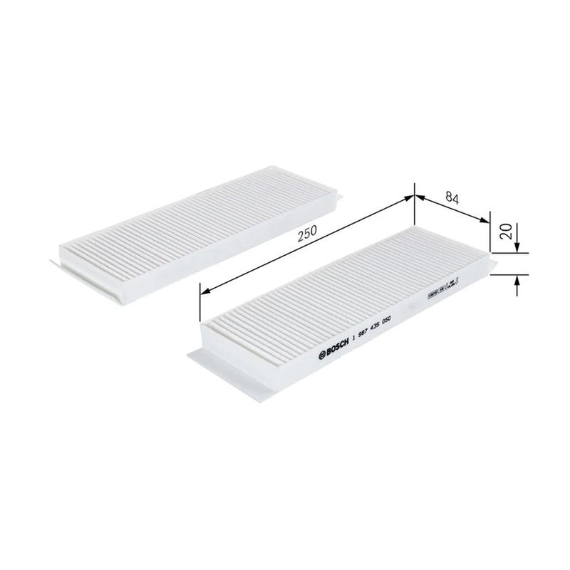 Bosch Cabin Air Filter (Pollen Filter) fits Hyundai I20 I 2008-2015