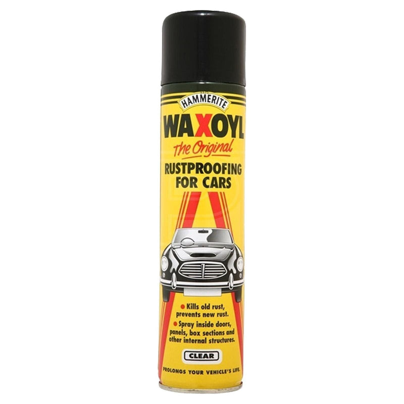 2 x HAmmERITE WAXOYL CLEAR 400ml AEROSOL SPRAY RUST PROOF PREVENTION - 5092943 Hammerite - Dynamic Drive