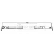 Borg & Beck Brake Hydraulic Hose Line Rear Right BBH8760
