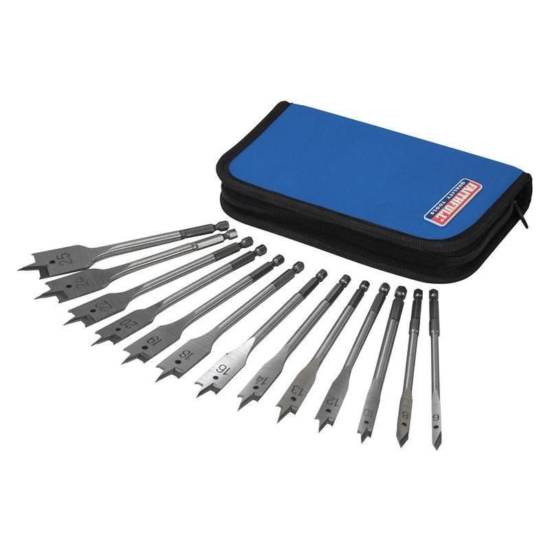 Faithfull Flat Bit Set, 13 Piece Faithfull - Town Tools