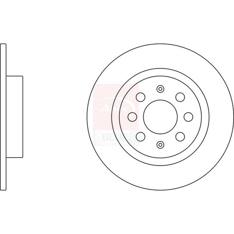 Apec Front & Rear Brake Discs & Pads fits Fiat Grande Punto 2005-2011 1.4