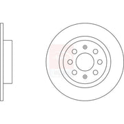 Apec Front & Rear Brake Discs & Pads fits Fiat Grande Punto 2005-2011 1.4