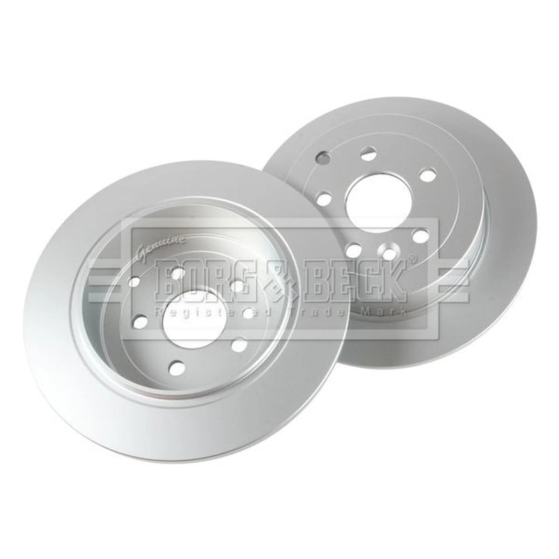 Borg & Beck 2 x Solid Brake Discs fits Land Rover Freelander 2 2006-2014 2.2
