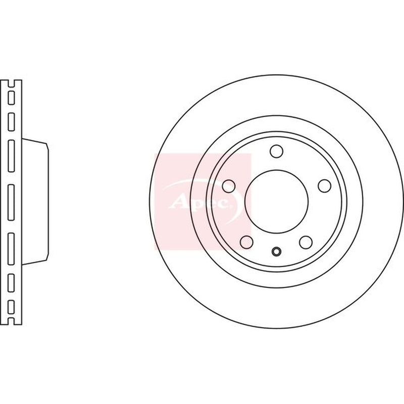 Apec Front Vented & Rear Vented Brake Discs & Pads fits Audi Q5 2012-2017 3.0