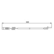 Bosch Brake Pad Wear Sensor Rear fits Mercedes-Benz M-Class 1998-2005