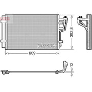 Denso Air Conditioning Condenser DCN41013