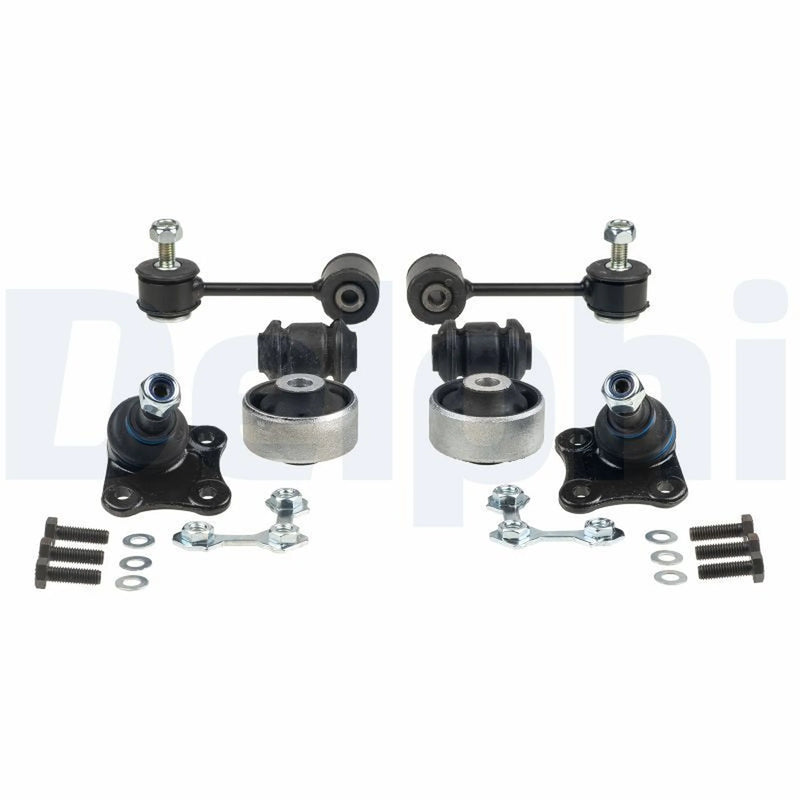 Delphi 8 x Control Arm Repair Kit Front fits Seat Leon 1999-2006 1.4 1.6 1.8 1.9