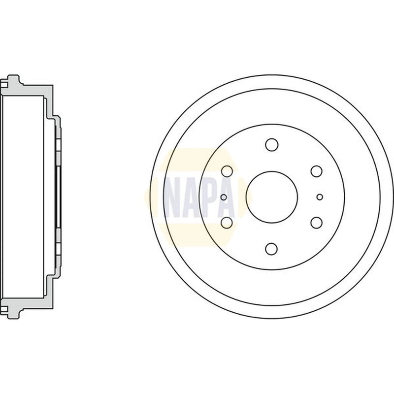 NAPA Brake Drum Assembly Rear NDR1036