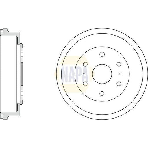 NAPA Brake Drum Assembly Rear NDR1036