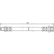 Apec Brake Hydraulic Hose Line Rear fits Kia Sportage SUV 1994-2004 2.0
