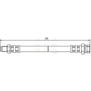 Apec Brake Hydraulic Hose Line outer HOS3486