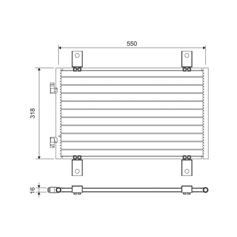 Valeo Air Conditioning Condenser 818018