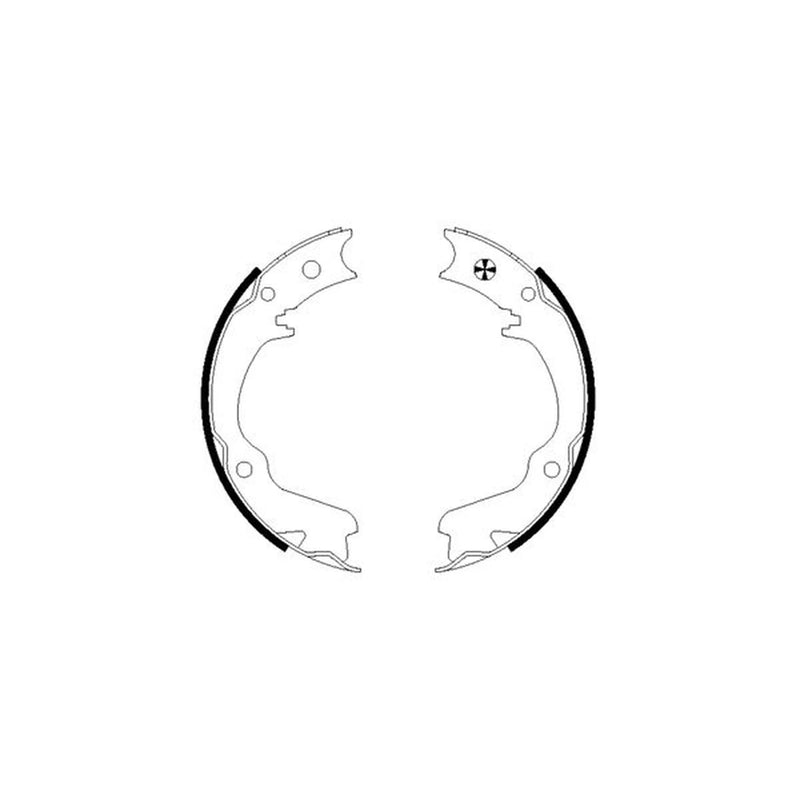 Mintex Parking Brake Shoe Set fits Subaru Forester 1997-2012 2.0 2.5