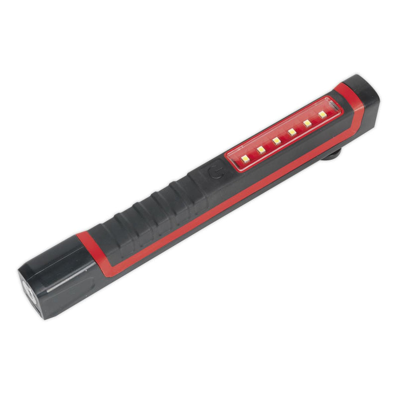 Sealey Magnetic Pocket Light 6 SMD + 1 LED - Display Box of 12 LED028DB Sealey - Dynamic Drive