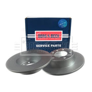 Borg & Beck Rear Brake Solid Discs & Pads fits Renault Master Pro 2004-2010