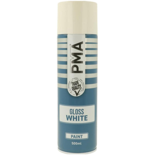 6x PMA Professional Gloss White 500ml Spray Paint High Coverage PMA - NN4 Online 