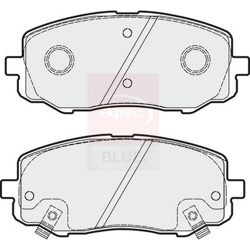 Apec Front Brake Pad Set fits Hyundai I20 I 2008-2015 1.2