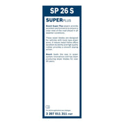 Bosch Twin Spoiler Wiper Blade 650mm — SP26S fits Citroën Synergie 1994-2002