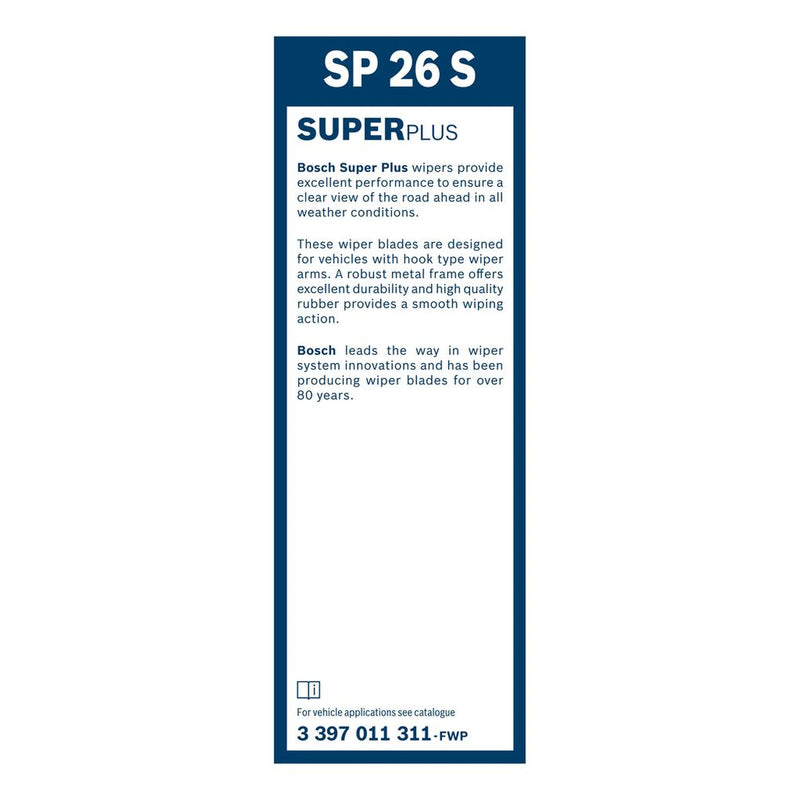 Bosch Twin Spoiler Wiper Blade 650mm — SP26S fits Citroën Synergie 1994-2002