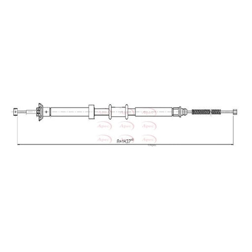 Apec Handbrake Cable Right Rear CAB1554