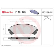 Brembo Front & Rear Pads fits Lexus Rx 2008-2015