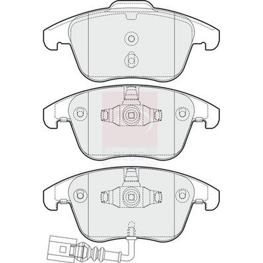 Apec Front Brake Pad Set fits Audi Q3 2011-2018 1.4 2.0