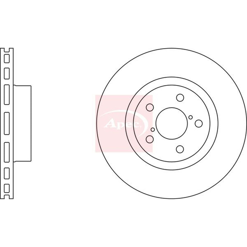 Apec Front & Rear Brake Discs & Pads fits Subaru Impreza 2008 on 1.5