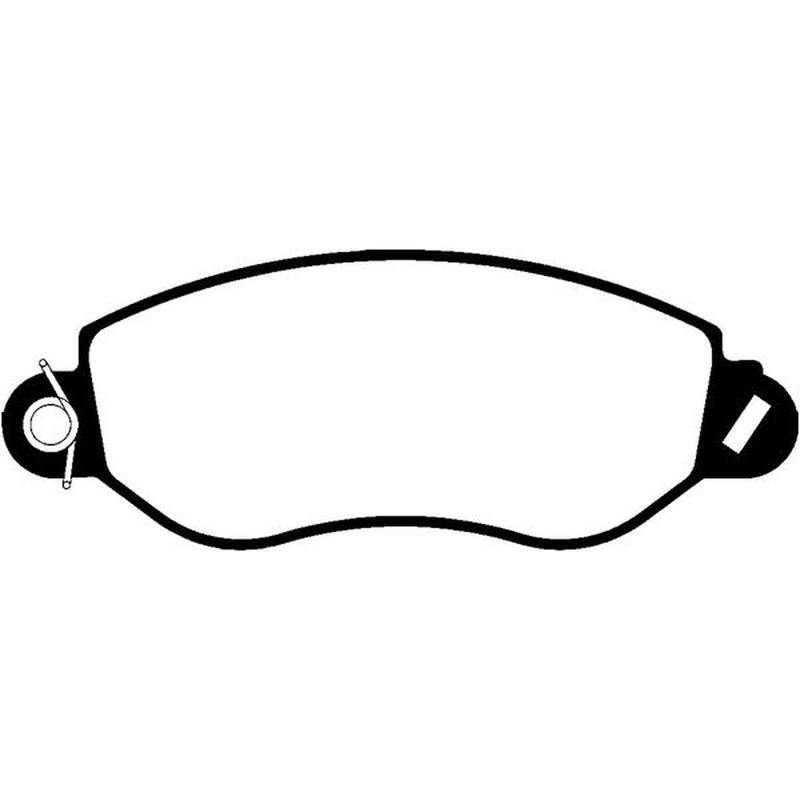Abtex Front Brake Pad Set fits Ford Transit 2000-2006 2.0 2.4