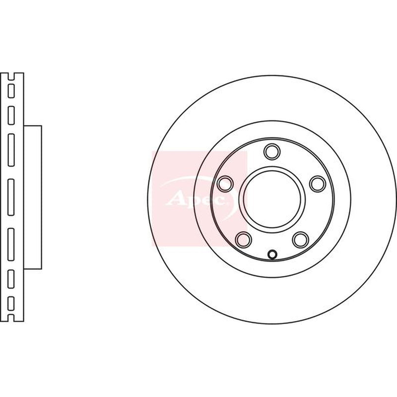 Apec Front Brake Vented Discs & Pads fits Mazda 6 2012-2020 2.0 2.2 2.5